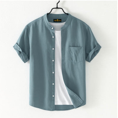 Oxford cotton half-sleeve shirt for men - JSK Brand