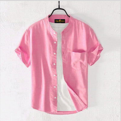 Breathable Oxford half sleeve shirt for men – summer casual wear by JSK Brand